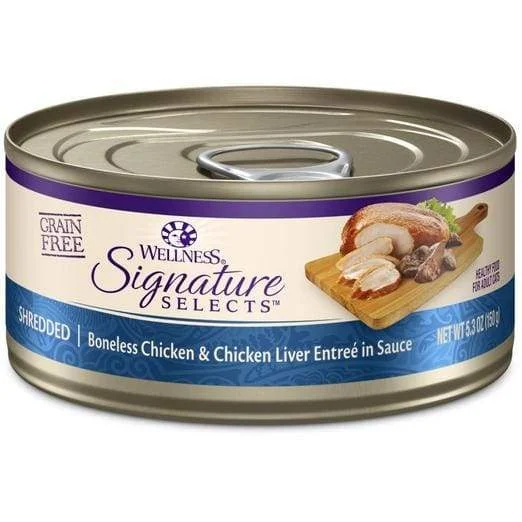    - Purina Pro Plan cat food palatability  [20% OFF] Wellness CORE Signature Selects Shredded Chicken & Chicken Liver Canned Cat Food 5.3oz