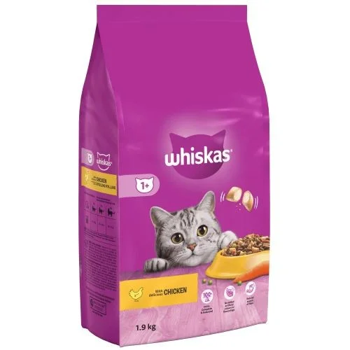    - Fish-based cat food  Whiskas 1+ Cat Complete Dry Cat Food with Chicken 2kg