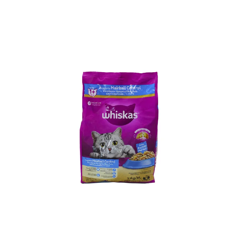 - Cat food nutritional analysis WHISKAS CAT FOOD ADULT CHICKEN TUNA & HAIRBALL 1+YEAR 1.1 KG - Cat food nutritional analysis WHISKAS CAT FOOD ADULT CHICKEN TUNA & HAIRBALL 1+YEAR 1.1 KG