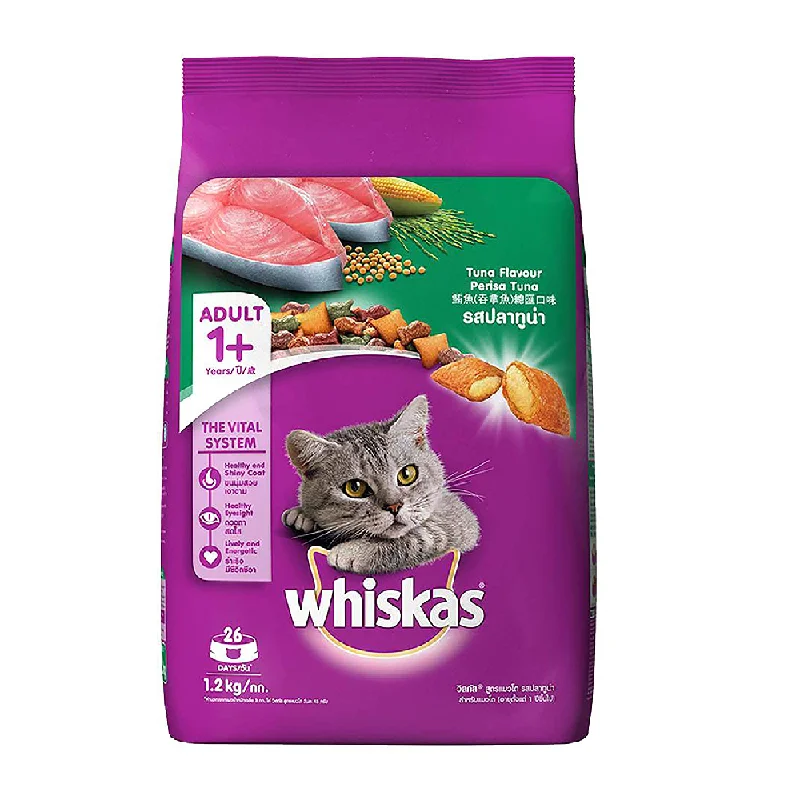    - Outdoor cat food  WHISKAS CAT FOOD ADULT TUNA FLAVOUR 1+YEAR 1.2 KG