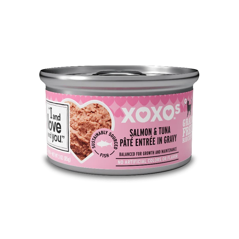    - Cat food for picky eaters  XOXOs Salmon & Tuna Pate