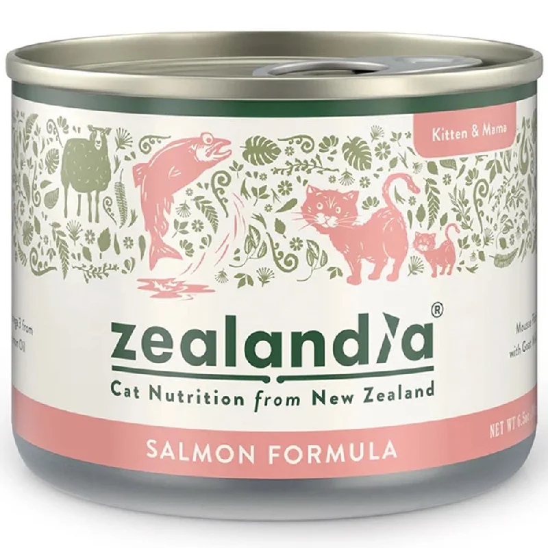 Cat Food15% OFF: Zealandia Salmon Grain-Free Kitten Canned Cat Food 185g