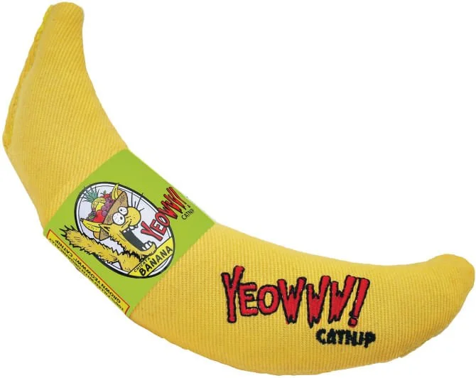 Yeowww! Banana Catnip Toy, 7"