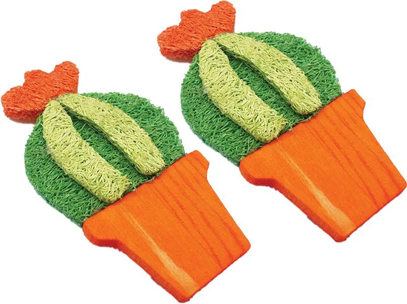 - Rabbit toy selectionA & E Nibbles Loofah Barrel Cactus Small Animal Toy