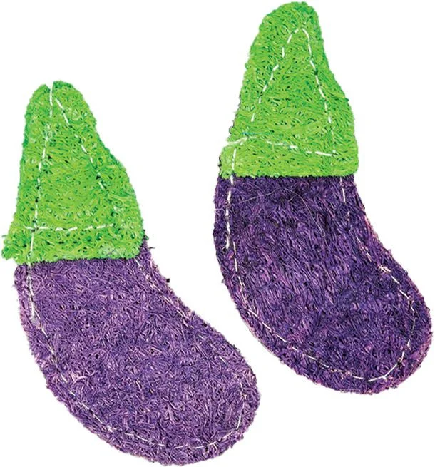 - Environmentally friendly pet toy recommendationsA & E Nibbles Loofah Eggplant Small Animal Toy