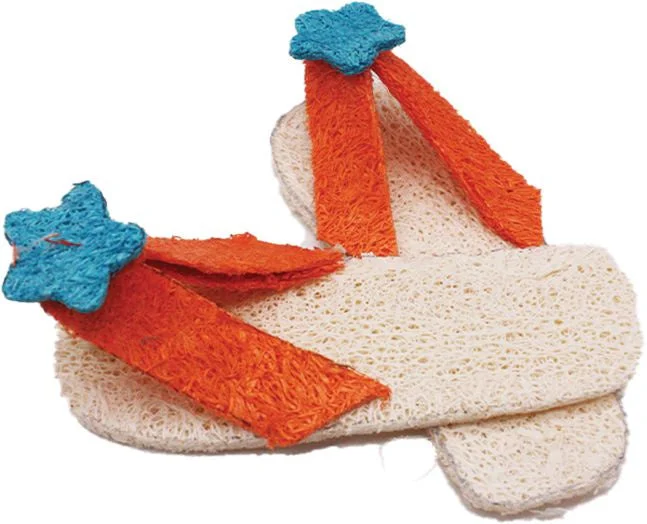 - Rabbit toy selectionA & E Nibbles Loofah Flip Flop Small Animal Toy