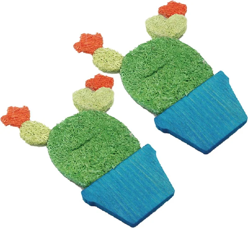 - Precautions for using pet toysA & E Nibbles Loofah Potted Cactus Small Animal Toy