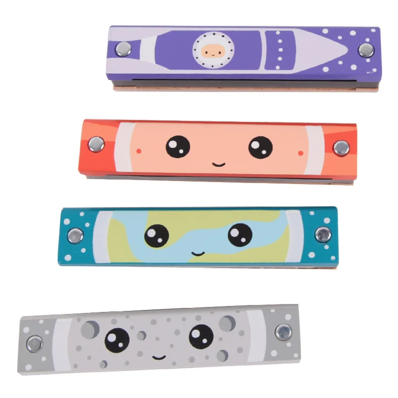 Classic World Toys Wooden Harmonica - Assorted Space