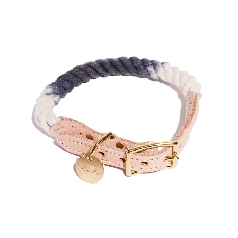 4. **Pet toys are bite-resistant and wear-resistant**Gray Ombre Cotton Rope Cat & Dog Collar