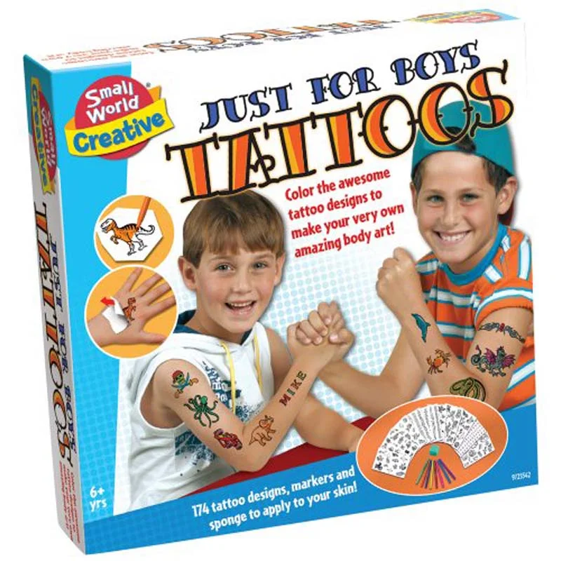 - Plush pet toy selectionSmall World Toys Just for Boys Tattoos