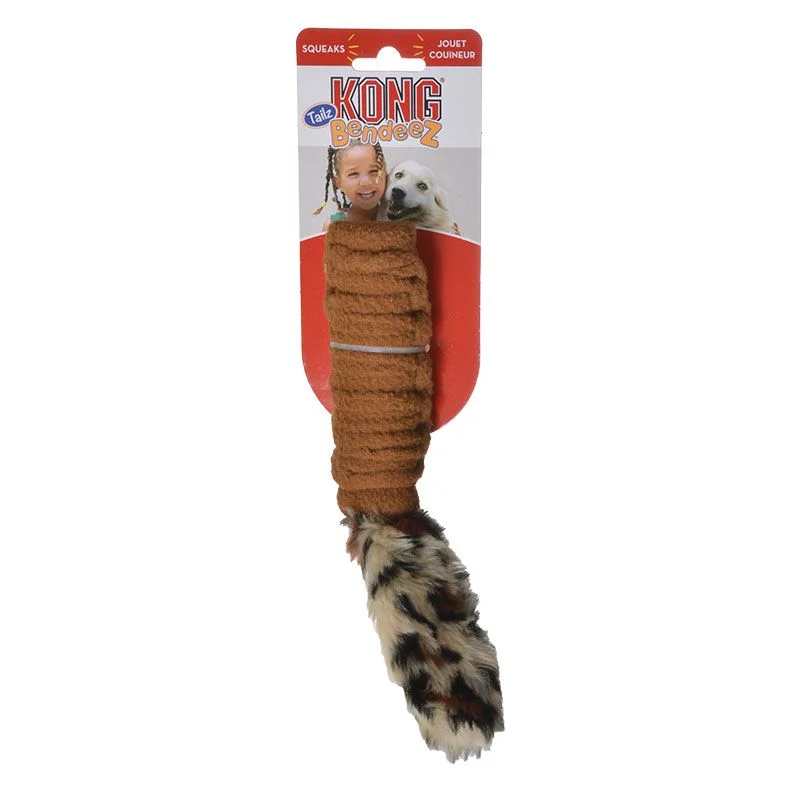 KONG Bendeez Tailz Dog Toy - Dark Brown
