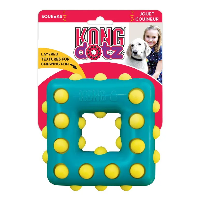 - Brand XX pet toy recommendationsKONG Dotz Square Dog Toy