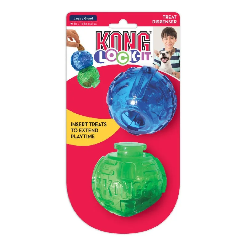 - Plush pet toy selectionKONG Lock-It Treat Puzzle Dog Toy (2-pk)