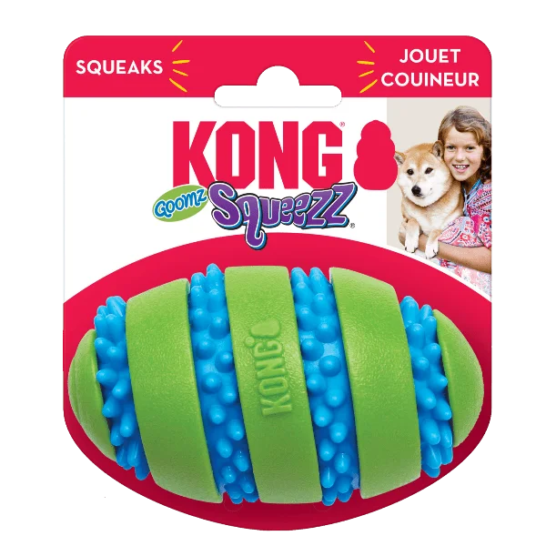 KONG Squeezz Goomz Football Dog Toy