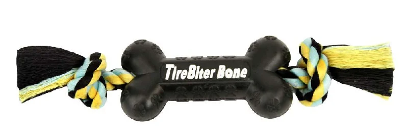Pet toysMammoth TirebiterII Bone with Rope Chew Dog Toy