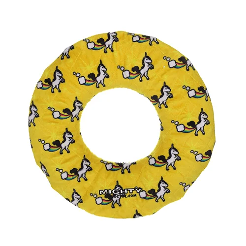 Tuffy Mighty Ring Unicorn Dog Toy