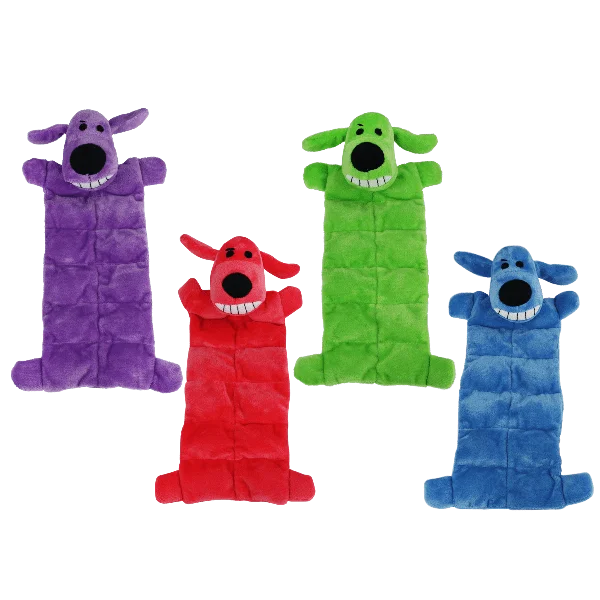 Multipet Loofa Dog Squeaker Mat Assorted Dog Toy
