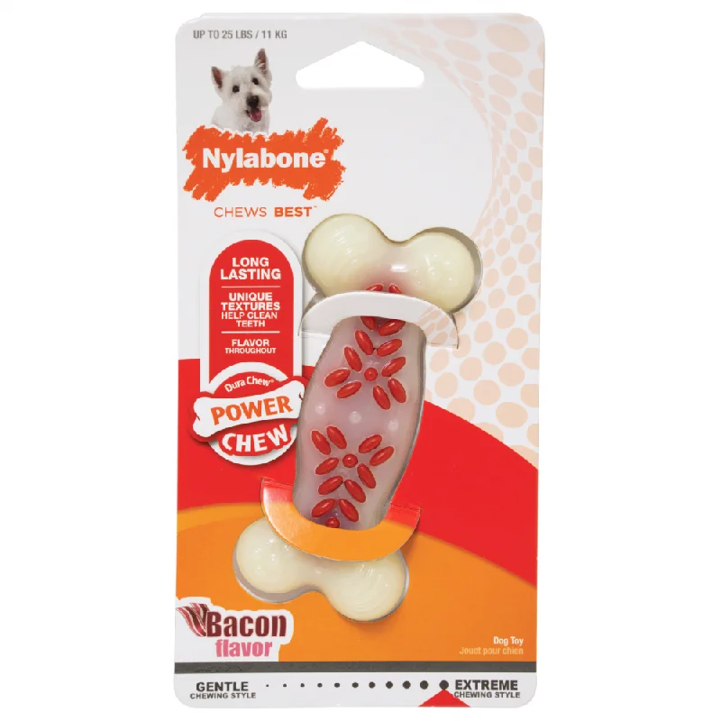 - Wooden pet toy recommendationsNylabone DuraChew Action Ridges Bacon Flavor Bone Dog Toy - Wooden pet toy recommendationsNylabone DuraChew Action Ridges Bacon Flavor Bone Dog Toy