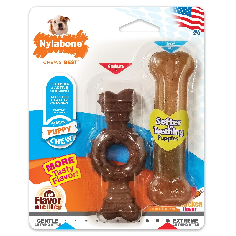 - Bird toy recommendationsNylabone Just for Puppies Teething Chew Ring Bone & Toy Ring Bone Twin Pack Flavor Medley & Chicken Flavor X-Small up to 15 lbs. - Bird toy recommendationsNylabone Just for Puppies Teething Chew Ring Bone & Toy Ring Bone Twin Pack Flavor Medley & Chicken Flavor X-Small up to 15 lbs.