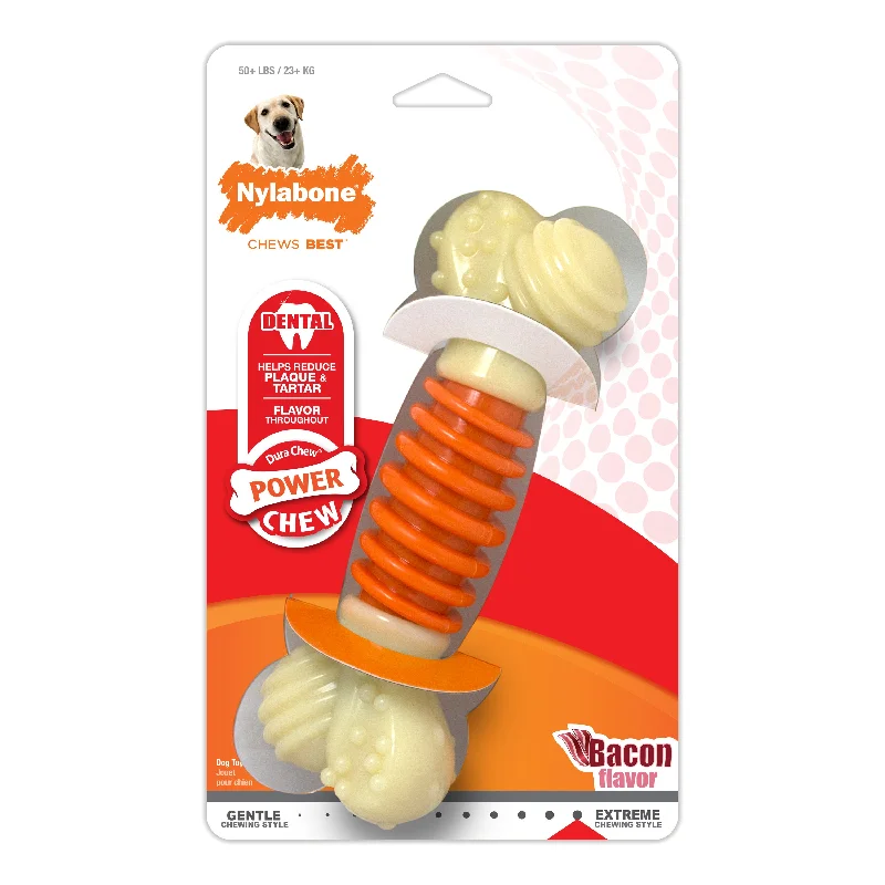 - How to choose pet toysNylabone PRO Action Dental Power Chew Durable Dog Toy Bacon Large up to 50 lbs. - How to choose pet toysNylabone PRO Action Dental Power Chew Durable Dog Toy Bacon Large up to 50 lbs.