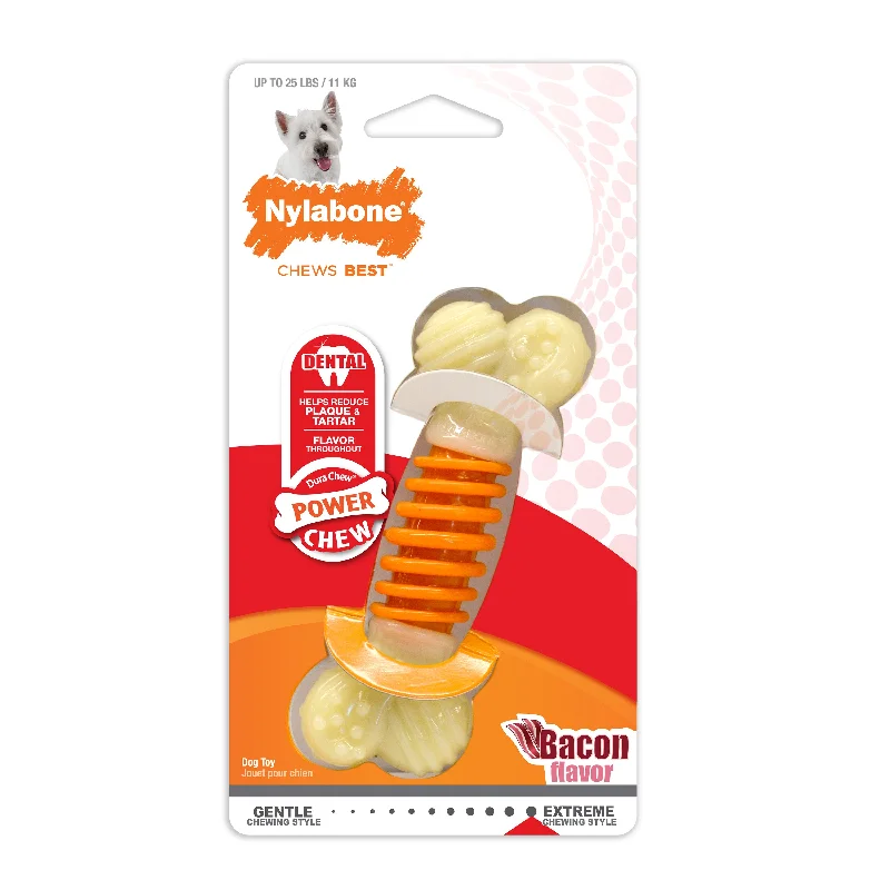 - Brand XX pet toy recommendationsNylabone PRO Action Dental Power Chew Durable Dog Toy Bacon Small up to 25 lbs. - Brand XX pet toy recommendationsNylabone PRO Action Dental Power Chew Durable Dog Toy Bacon Small up to 25 lbs.