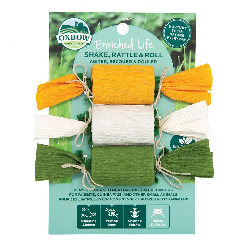-Non-toxic pet toy recommendationsOxbow Animal Health Enriched Life Shake Rattle & Roll Toy -Non-toxic pet toy recommendationsOxbow Animal Health Enriched Life Shake Rattle & Roll Toy