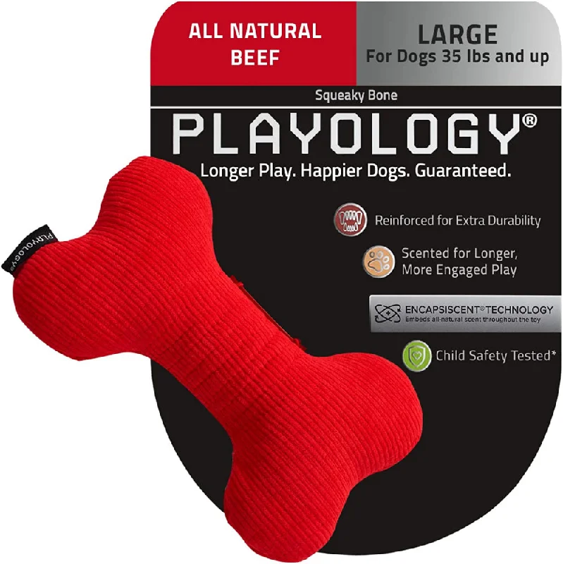  -Cost-effective pet toy recommendationsPlayology Plush Bone Beef Scented Dog Toy