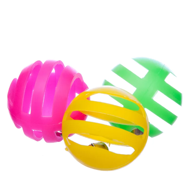 Lattice Jingle Balls Cat Toys, 3 pack