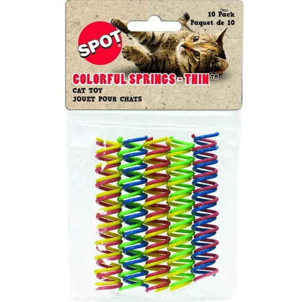 - Pet toy DIY tutorialsSpot Colorful Springs Cat Toy; Thin