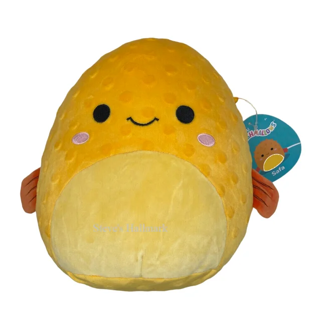 Squishmallow Safa the Porcupine Orange Puffer Fish 12" Stuffed Plush by Kelly Toy