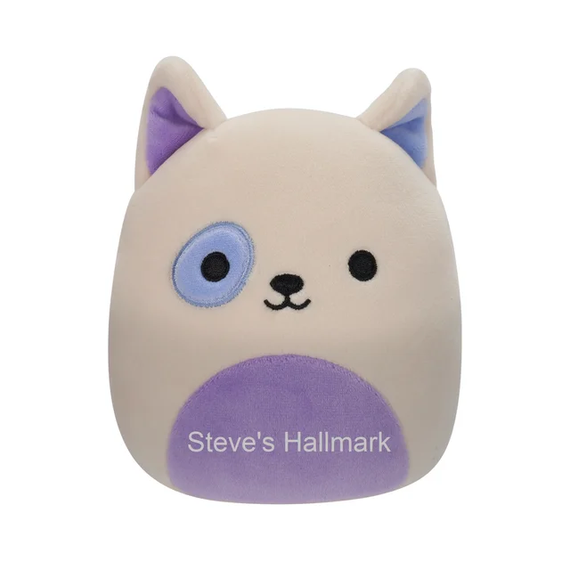 - Brand XX cat toy selectionsSquishmallow Taghi the White and Purple Bull Terrier 5" Stuffed Plush by Kelly Toy Jazwares - Brand XX cat toy selectionsSquishmallow Taghi the White and Purple Bull Terrier 5" Stuffed Plush by Kelly Toy Jazwares