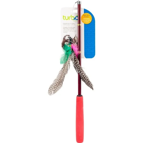 - Pet toy DIY tutorialsTurbo Telescoping Flying Teaser Cat Toy