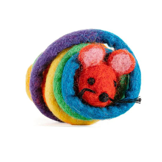 - How to clean pet toysWool Mouse Cat Toy 6ft Tail Rainbow