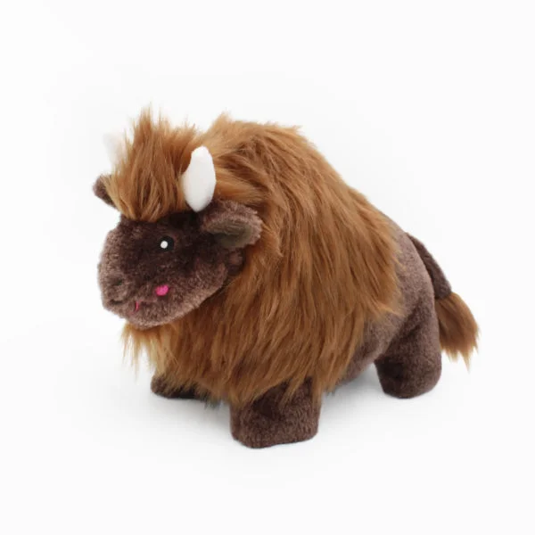 - Toys suitable for multi-pet familiesZippyPaws Wooliez Billie the Bison Dog Toy